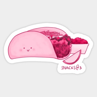 Tacos in PINK Sticker